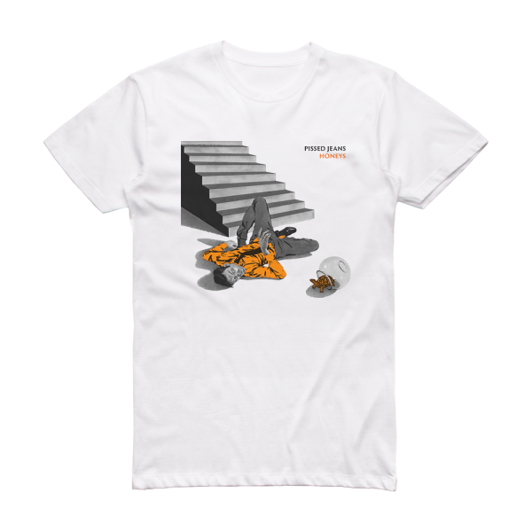 Pissed Jeans Honeys Album Cover T-Shirt White