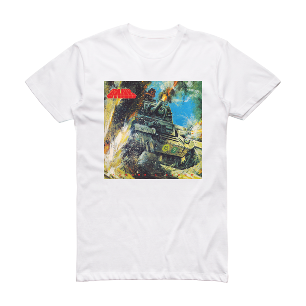 Tank Honour Blood Album Cover T-Shirt White