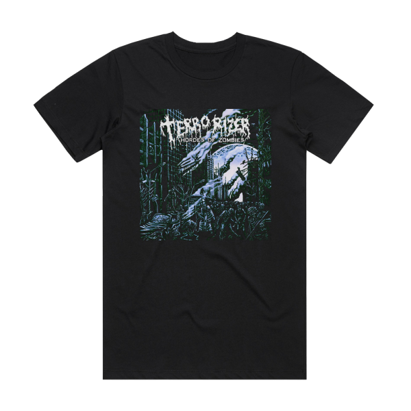 Terrorizer Hordes Of Zombies Album Cover T-Shirt Black