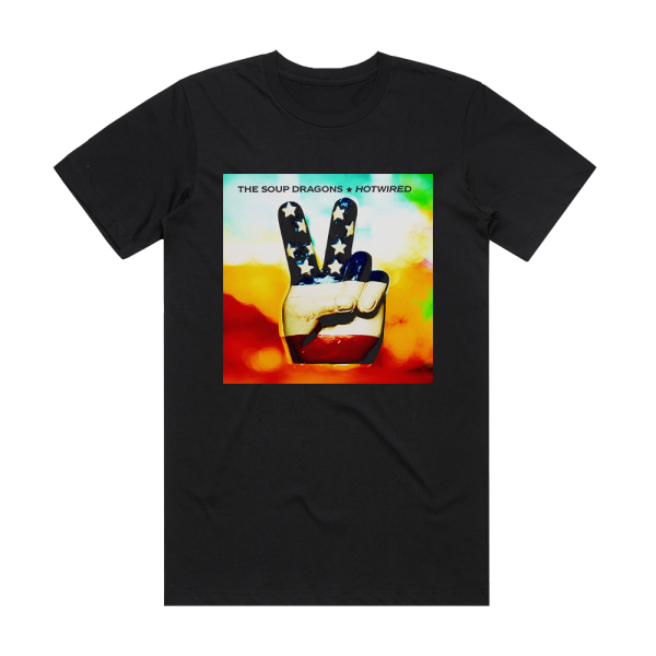 The Soup Dragons Hotwired Album Cover T-Shirt Black