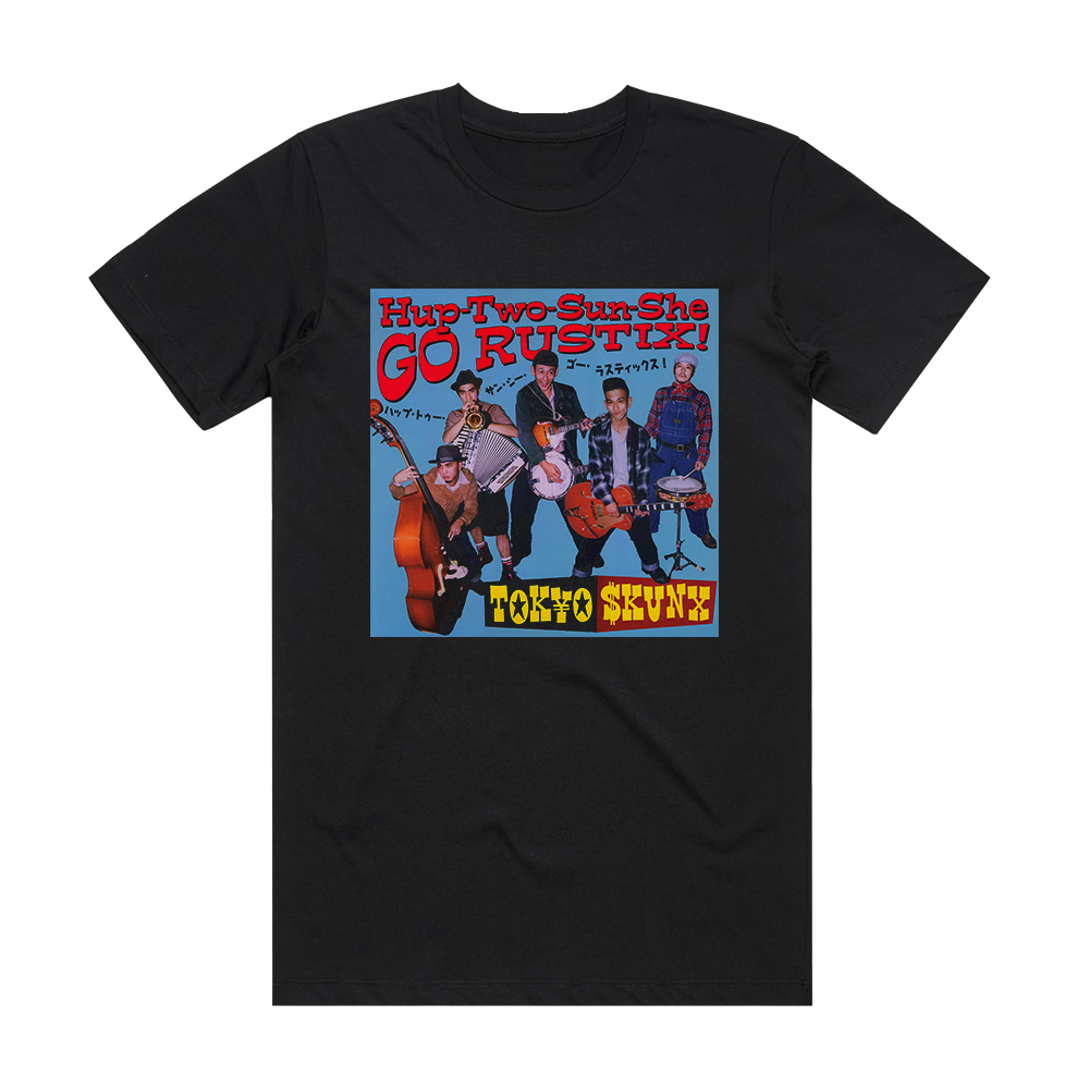 TOKYO SKUNX Hup Two Sun She Go Rustix Album Cover T-Shirt Black