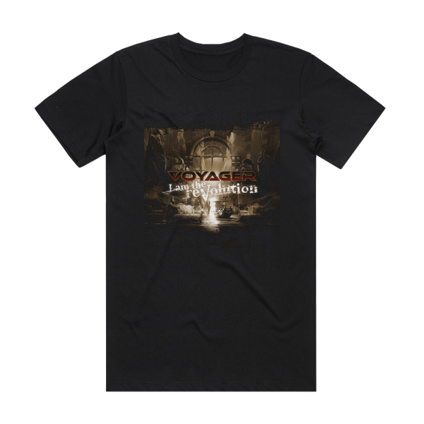 Voyager I Am The Revolution Album Cover T-Shirt Black