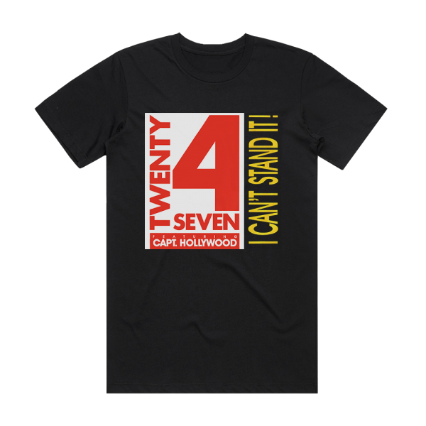 Twenty 4 Seven I Cant Stand It Album Cover T-Shirt Black