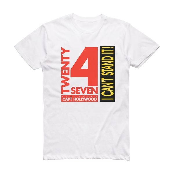 Twenty 4 Seven I Cant Stand It Album Cover T-Shirt White