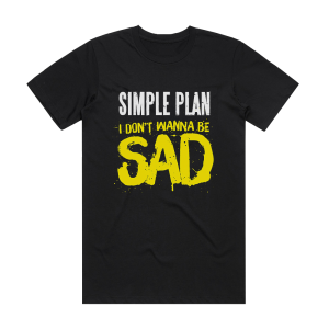 Simple Plan I Dont Wanna Be Sad Album Cover T-Shirt Black