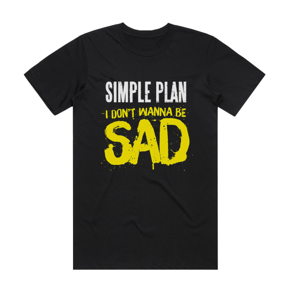 Simple Plan I Dont Wanna Be Sad Album Cover T-Shirt Black