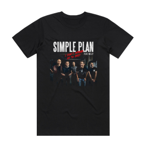 Simple Plan I Dont Wanna Go To Bed Album Cover T-Shirt Black