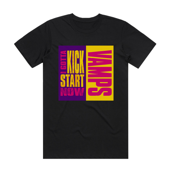 VAMPS I Gotta Kick Start Now Album Cover T-Shirt Black