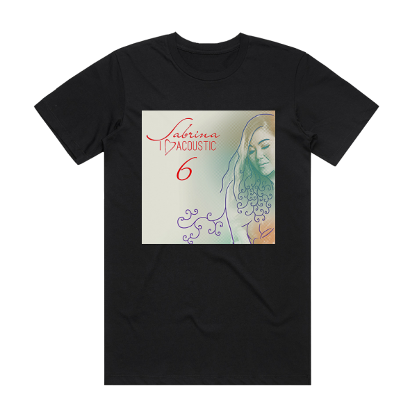 Sabrina I Love Acoustic 6 Album Cover T-Shirt Black
