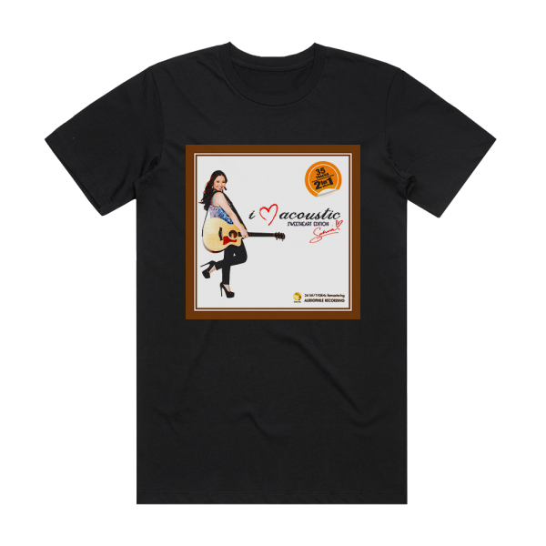 Sabrina I Love Acoustic Album Cover T-Shirt Black