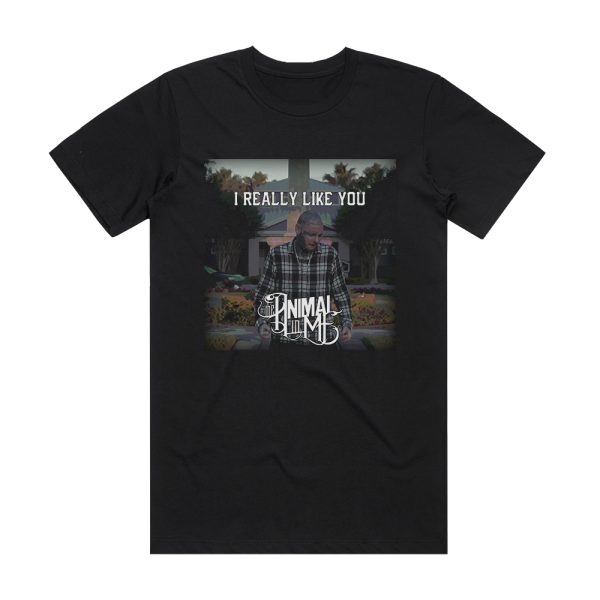 The Animal in Me I Really Like You Album Cover T-Shirt Black