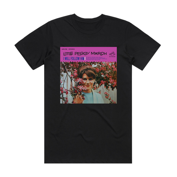 Peggy March I Will Follow Him Album Cover T-Shirt Black