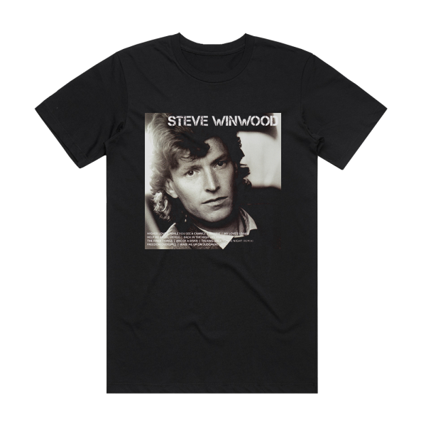 Steve Winwood Icon Album Cover T-Shirt Black