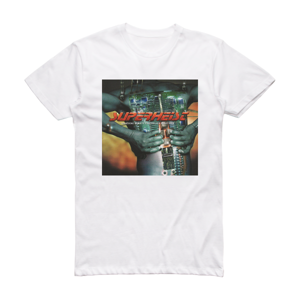 Superheist Identical Remote Controlled Reactions Album Cover T-Shirt White