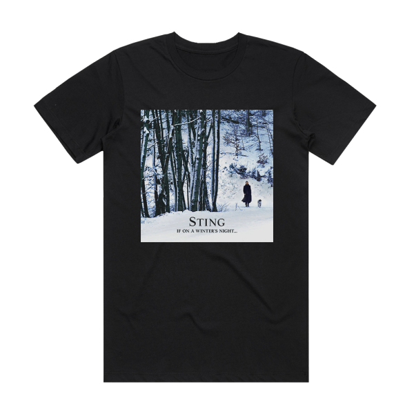 Sting If On A Winters Night 1 Album Cover T-Shirt Black