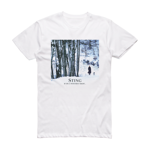 Sting If On A Winters Night 1 Album Cover T-Shirt White