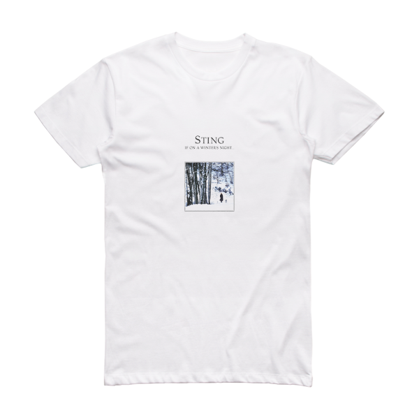 Sting If On A Winters Night 2 Album Cover T-Shirt White