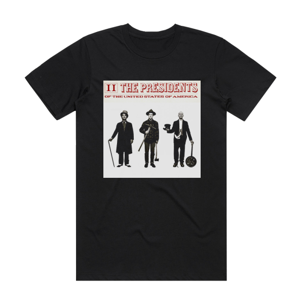 The Presidents of the United States of America Ii Album Cover T-Shirt Black