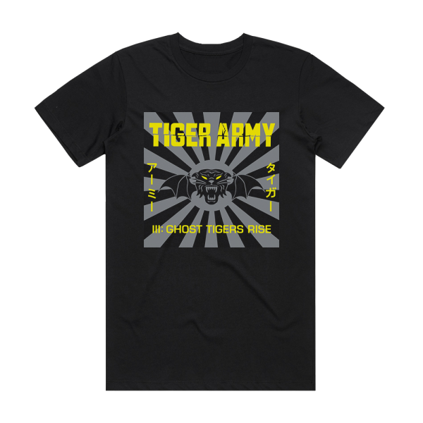 Tiger Army Iii Ghost Tigers Rise Album Cover T-Shirt Black