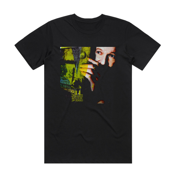 Vasco Rossi Il Mondo Che Vorrei Album Cover T-Shirt Black