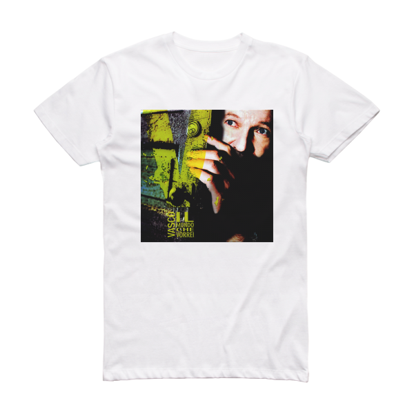 Vasco Rossi Il Mondo Che Vorrei Album Cover T-Shirt White