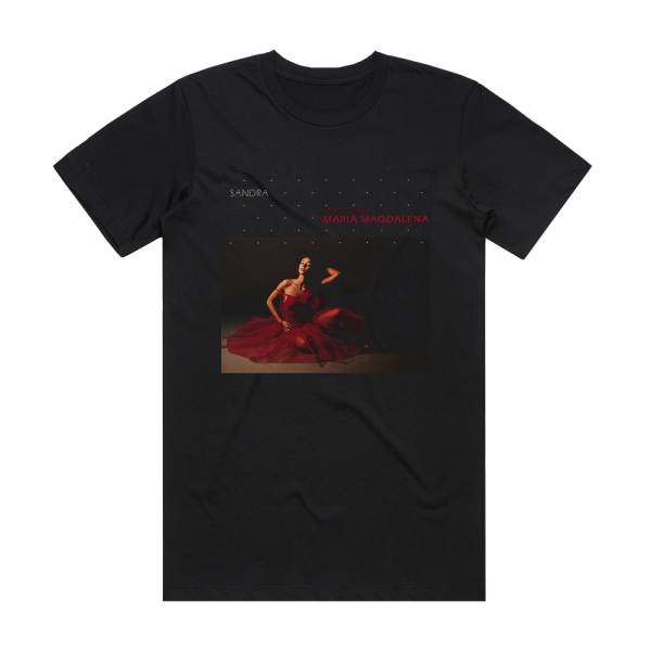 Sandra Ill Never Be Maria Magdalena Album Cover T-Shirt Black