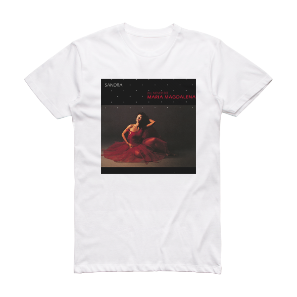 Sandra Ill Never Be Maria Magdalena Album Cover T-Shirt White