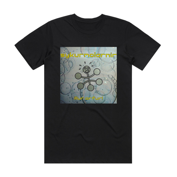The Sugarcubes Illur Arfur Album Cover T-Shirt Black