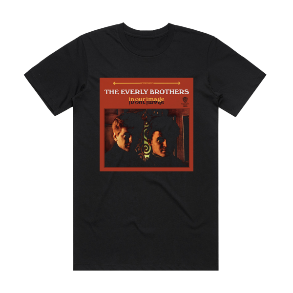 The Everly Brothers In Our Image Album Cover T-Shirt Black