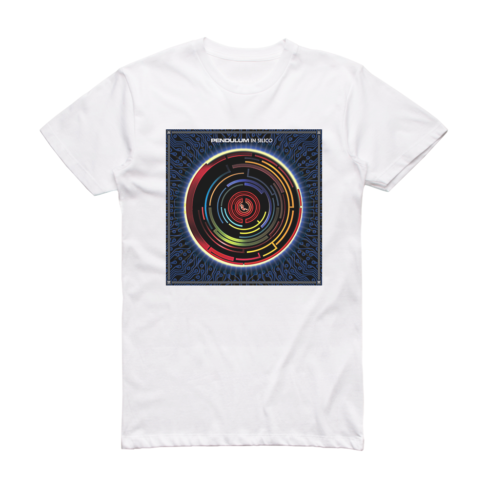 Pendulum In Silico Album Cover T-Shirt White – ALBUM COVER T-SHIRTS