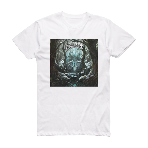 Trollband In The Shadow Of A Mountain Album Cover T-Shirt White