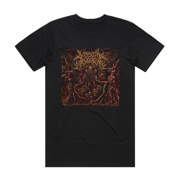 Visceral Disgorge Ingesting Putridity Album Cover T-Shirt Black