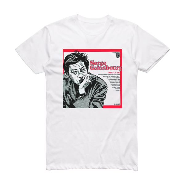 Serge Gainsbourg Initials Bb Album Cover T-Shirt White