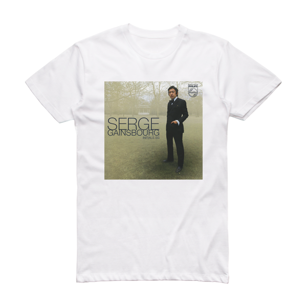 Serge Gainsbourg Initials Sg Album Cover T-Shirt White