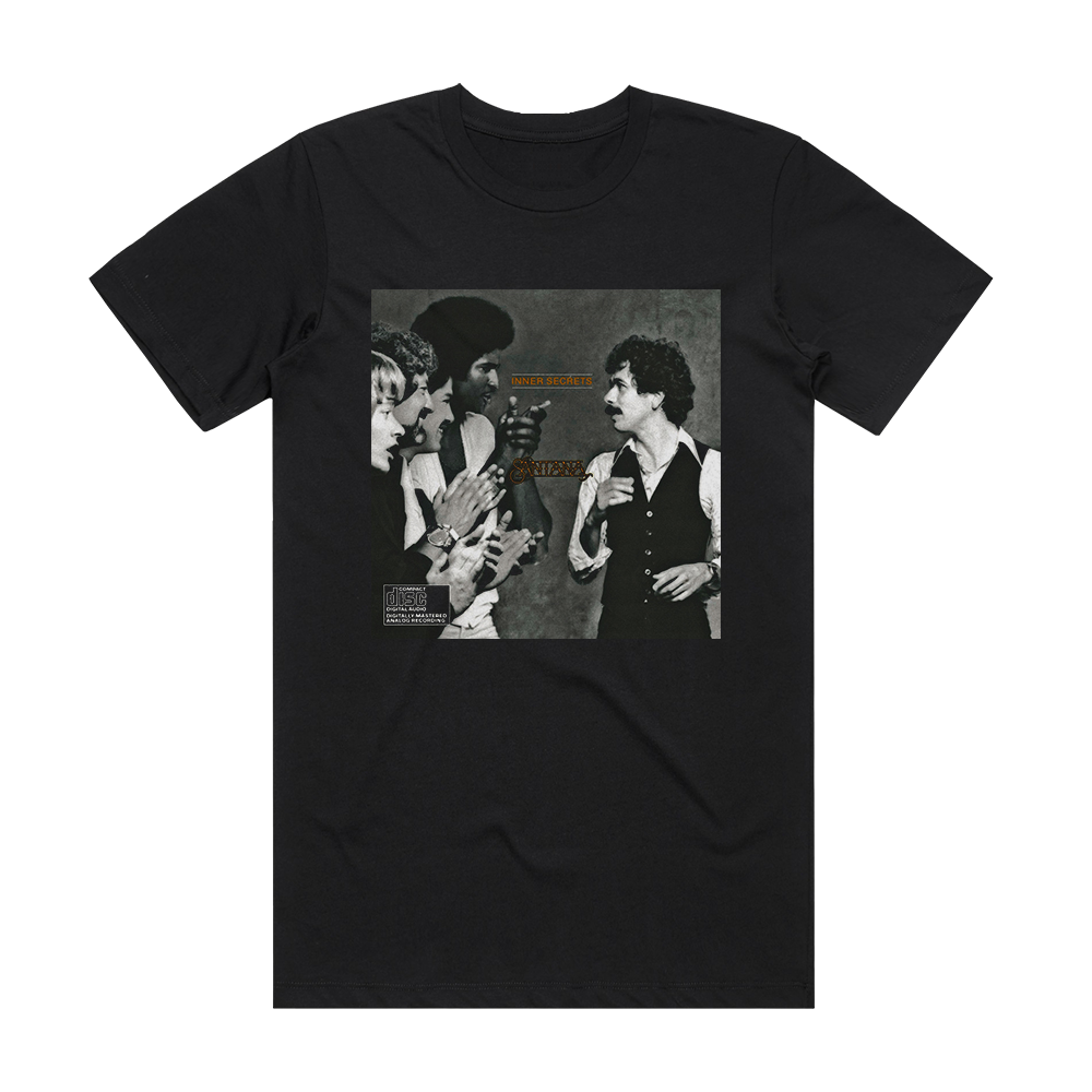 Santana Inner Secrets 1 Album Cover T-Shirt Black