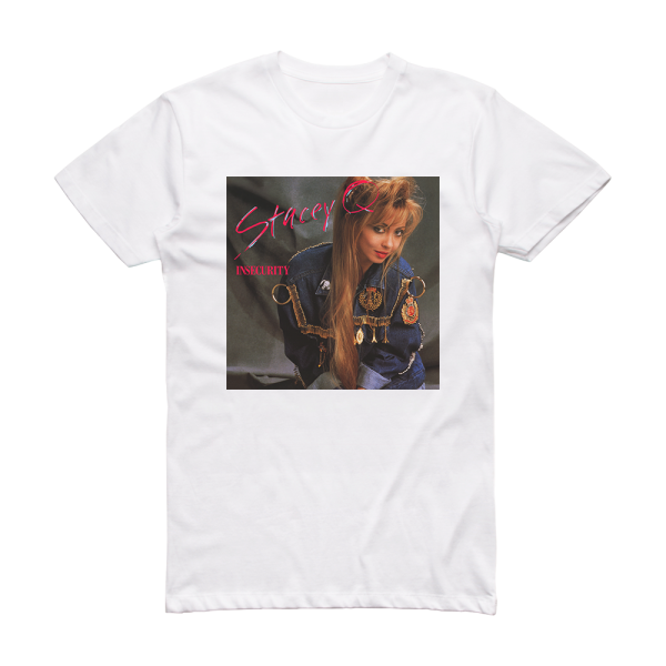 Stacey Q Insecurity Album Cover T-Shirt White