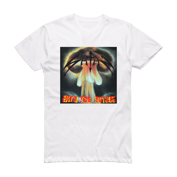 Satan Into The Future Album Cover T-Shirt White – ALBUM COVER T-SHIRTS