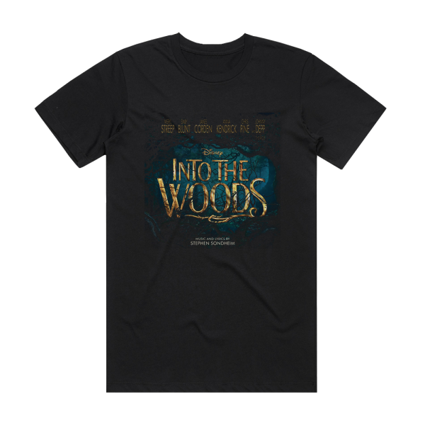 Stephen Sondheim Into The Woods Album Cover T-Shirt Black