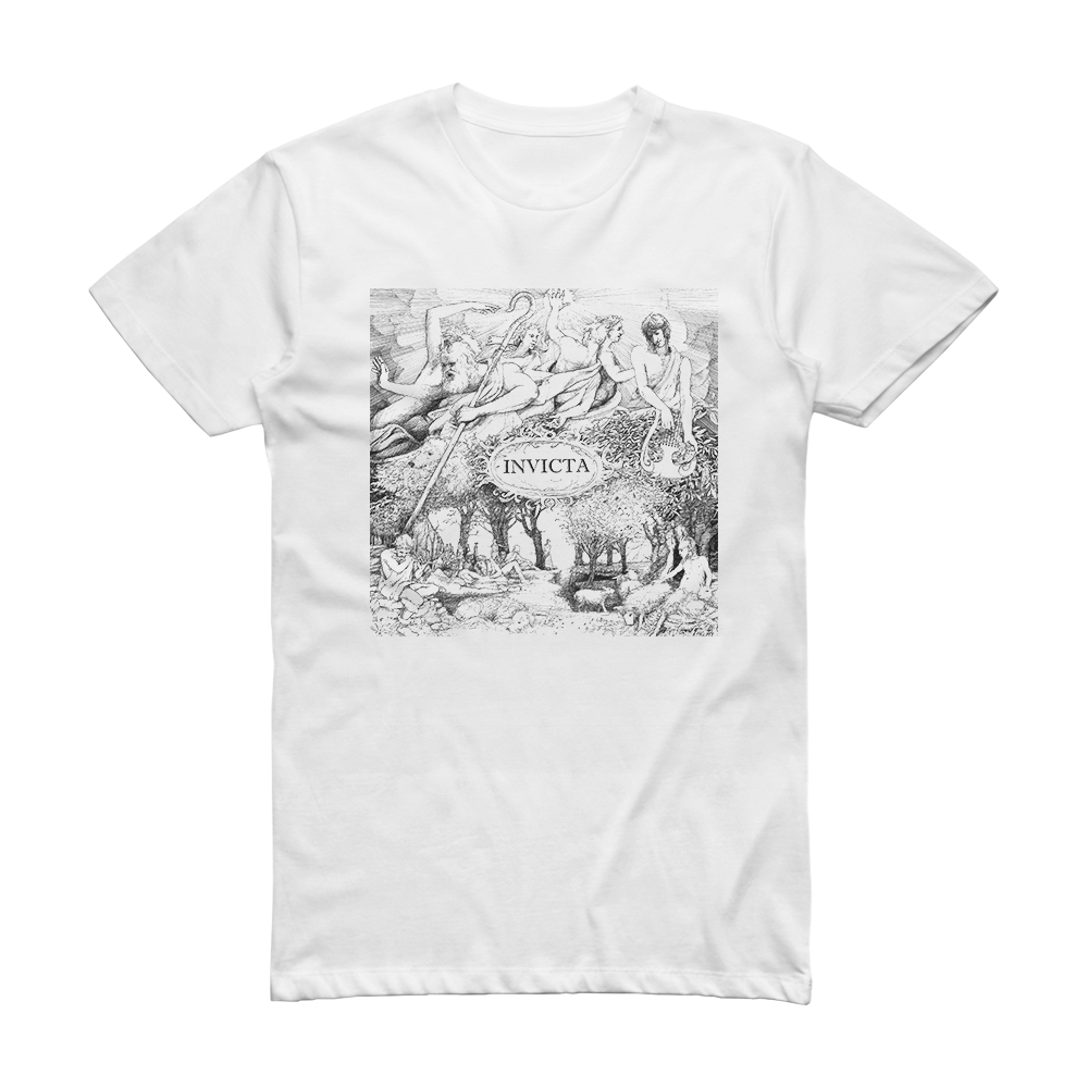 The Enid Invicta Album Cover T-Shirt White – ALBUM COVER T-SHIRTS