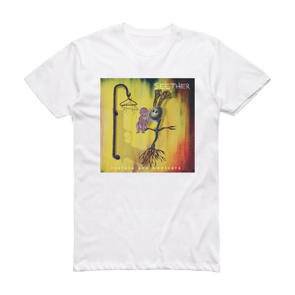 Seether Isolate And Medicate 2 Album Cover T-Shirt White