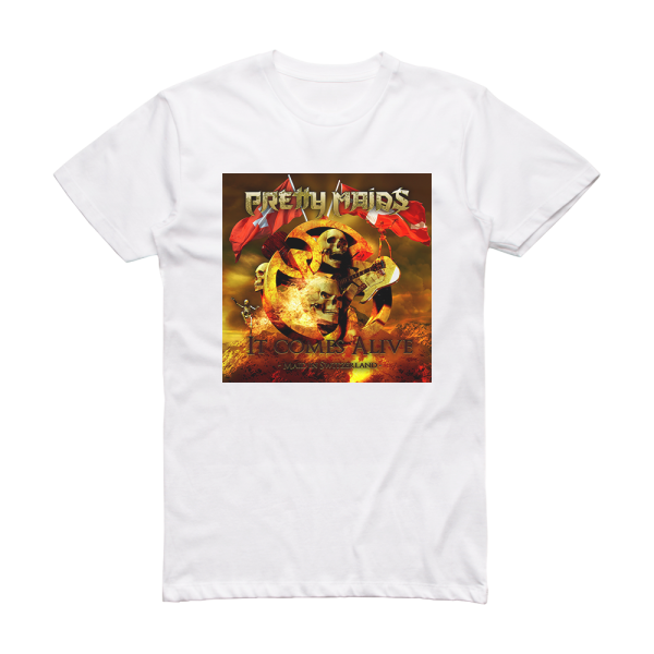 Pretty Maids It Comes Alive Maid In Switzerland Album Cover T-Shirt White