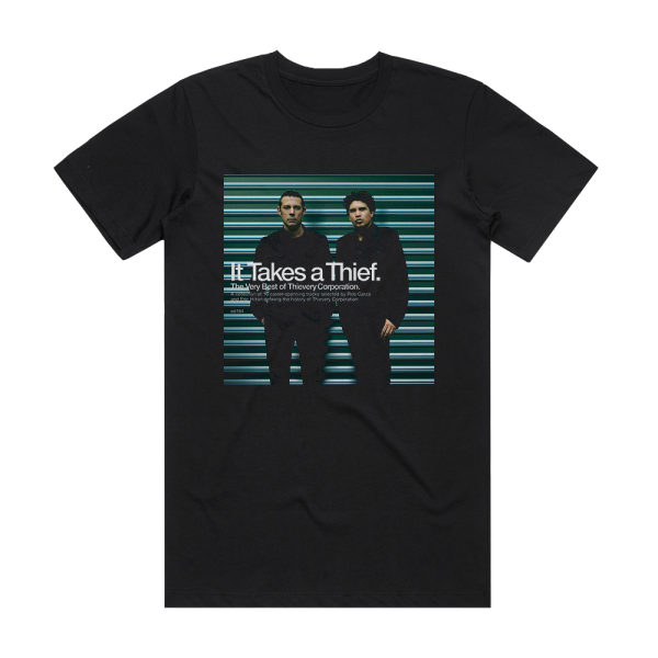 Thievery Corporation It Takes A Thief Album Cover T-Shirt Black