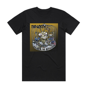 The Locos Jaula De Grillos Album Cover T-Shirt Black