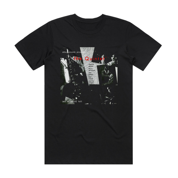 The Quintet Jazz At Massey Hall 3 Album Cover T-Shirt Black
