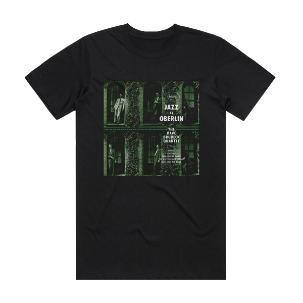 The Dave Brubeck Quartet Jazz At Oberlin Album Cover T-Shirt Black