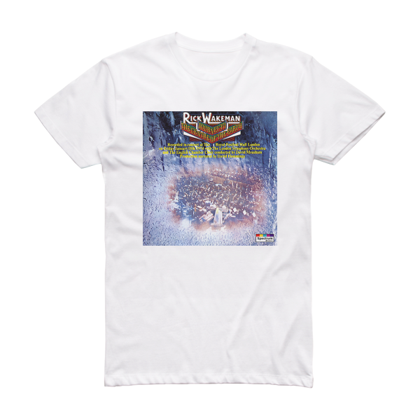 Rick Wakeman Journey To The Centre Of The Earth 1 Album Cover T-Shirt White