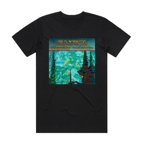 Rick Wakeman Journey To The Centre Of The Earth 2 Album Cover T-Shirt Black