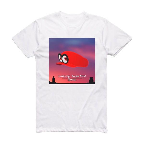 Qumu Jump Up Super Star From Super Mario Odyssey Album Cover T-Shirt White