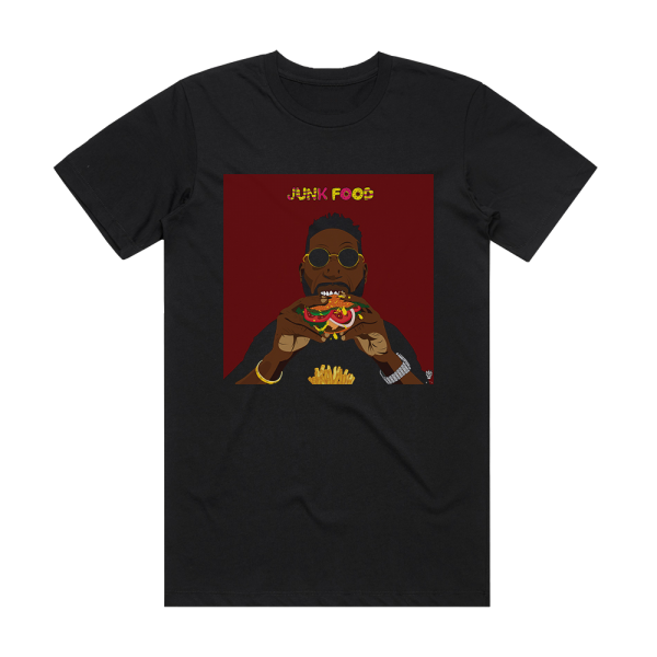 Tinie Tempah Junk Food Album Cover T-Shirt Black