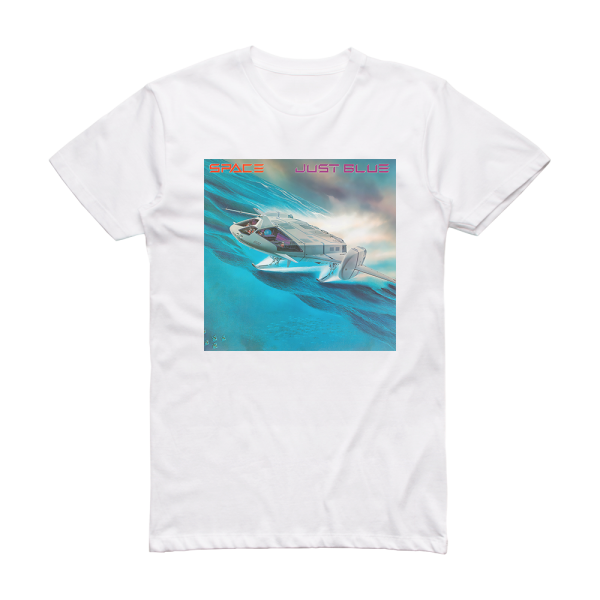 Space Just Blue 1 Album Cover T-Shirt White